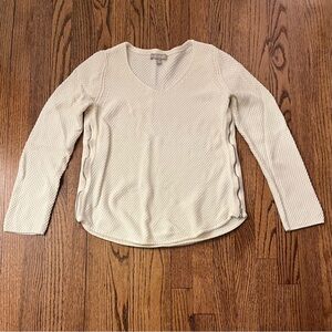 Banana Republic Cream Zipper Sweater